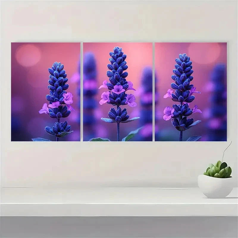 3pcs Dark Color Art Golden Light Art RT Wall Art Set Canvas Framed 50x70cm - High Quality Print 100% Australian Made Wall Canvas Ready to Hang - Bella Home Decor