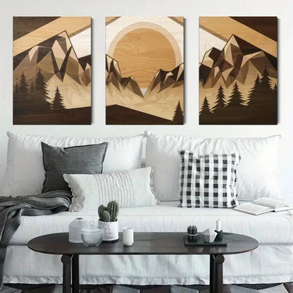 3pcs  Summer & Fall Seasonal Decor  Wall Art Set Canvas Framed 50x70cm - High Quality Print 100% Australian Made Wall Canvas Ready to Hang - Bella Home Decor