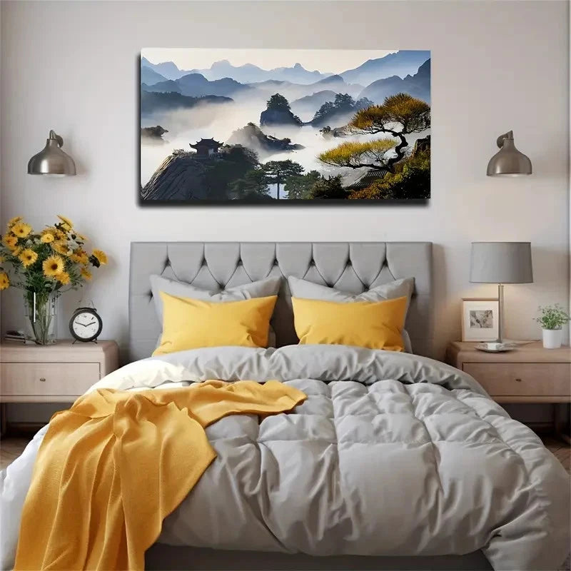 Huangshan In China Wall Art Canvas Office Home Room Framed 120x60cm