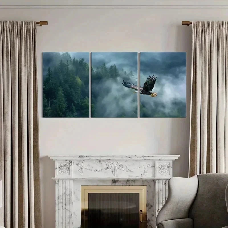 3pcs Coastal Town Landscape Decoration Wall Art Set Canvas Framed 60x90cm - High Quality Print 100% Australian Made Wall Canvas Ready to Hang - Bella Home Decor