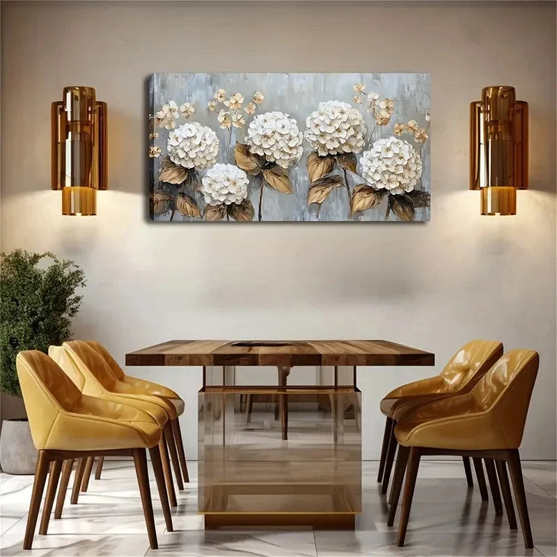 Style with Golden Accents Wall Art canvas office home room framed 120x60cm - Bella Home Decor