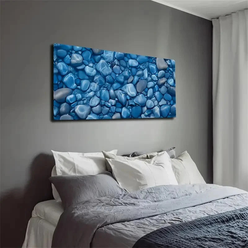 Serene Ocean Frozen Wall Art canvas office home room framed 120x60cm - Bella Home Decor