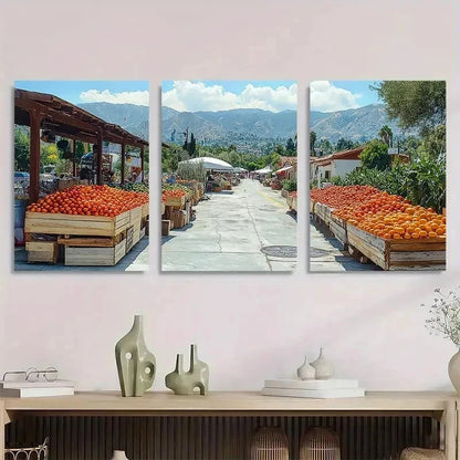 3pcs Los Angeles Cityscape Summer Perfect Wall Art Set Canvas Framed 50x70cm - High Quality Print 100% Australian Made Wall Canvas Ready to Hang