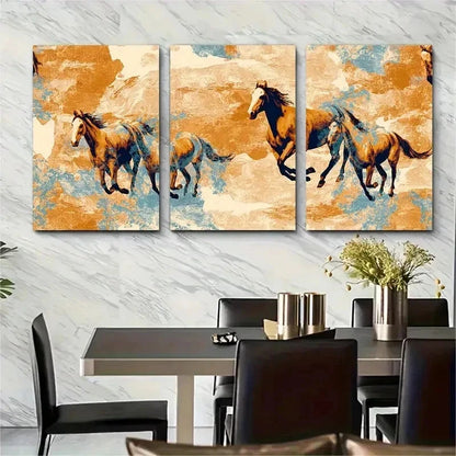 3pcs Western Matchbox Cowgirl Perfect Wall Art Set Canvas Framed 50x70cm - High Quality Print 100% Australian Made Wall Canvas Ready to Hang