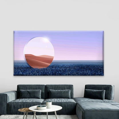 Blue Grassy Field Sandy Desert Wall Art Canvas Office Home Room Framed 120x60cm Wall Art Canvas Office Home Room Framed 120x60cm