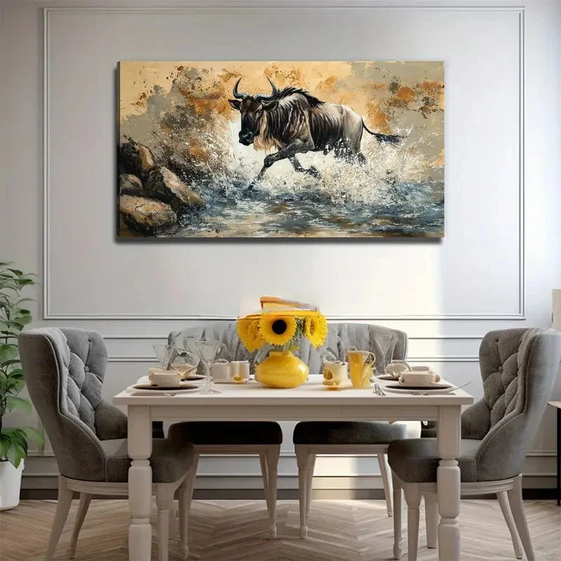 Serenity Suitable Nature Wall Art Canvas Office Home Room Framed 120x60cm