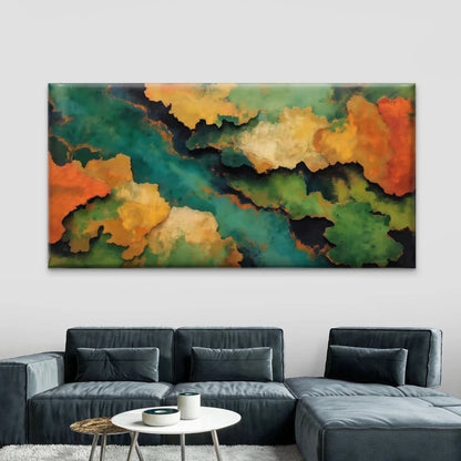 Abstract Colorful Cloud Texture Wall Art Canvas Office Home Room Framed 120x60cm