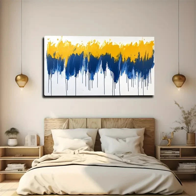 Casual Intense Visual Gradient Wall Art Canvas Office Home Room Framed 120x60cm
