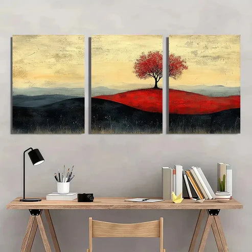 3pcs Minimalist Modern Vintage Farmhouse Wall Art Canvas Unframed - High Quality Print 100% Australian Made Wall Canvas