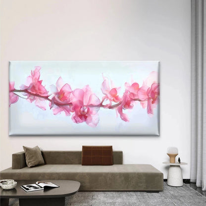 Beautiful Pink Orchid Flowers Wall Art Canvas Office Home Room Framed 120x60cm