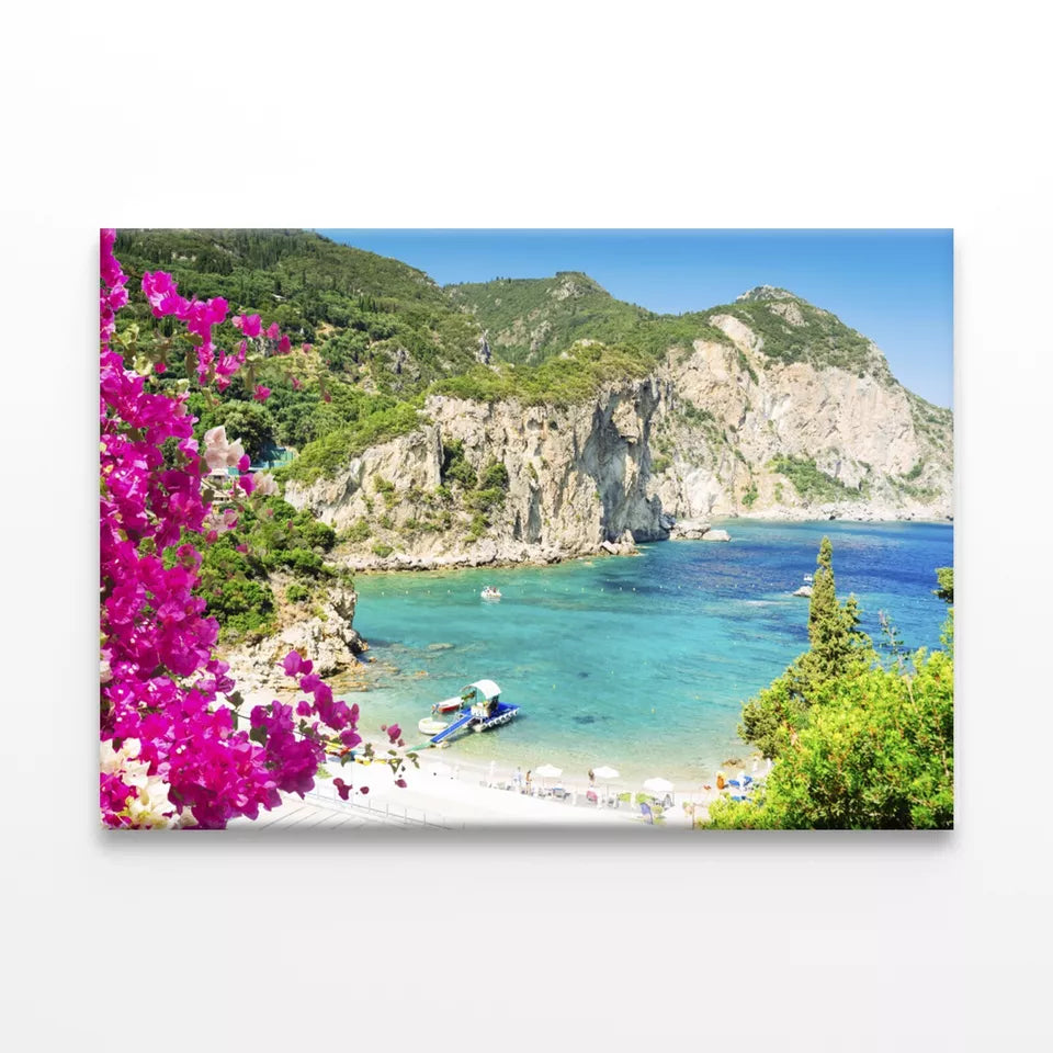 Amazing Beaches Of Corfu Greece Wall Art Decor 100% Australian Made - Bella Home Decor