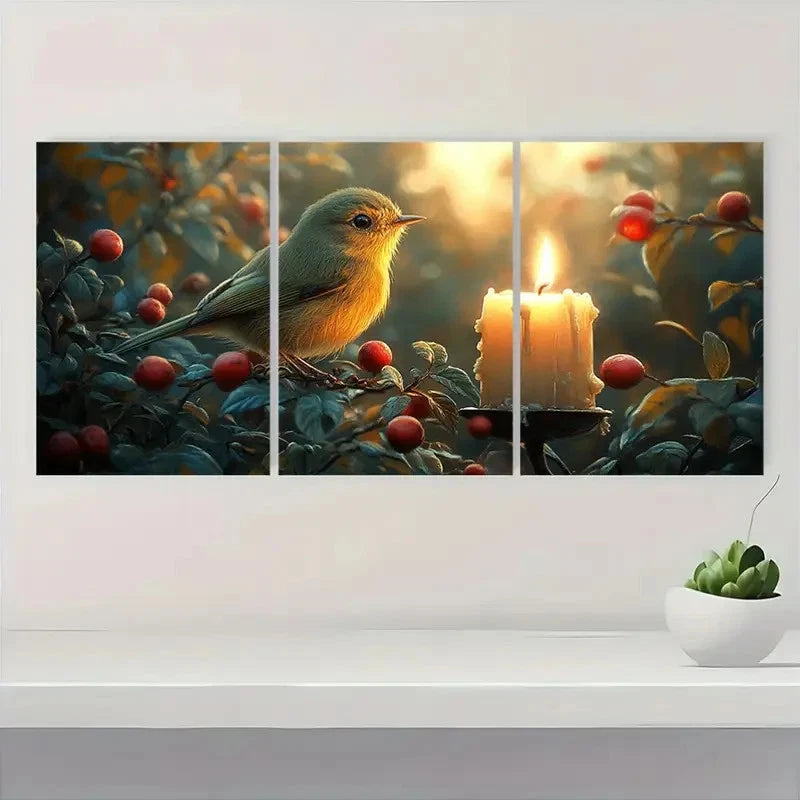 3pcs Giclee, Giclee Art Print, Original  GG  Wall Art Set Canvas Framed 40x60cm - High Quality Print 100% Australian Made Wall Canvas Ready to Hang - Bella Home Decor