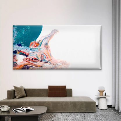 Colorful Liquid Marble Wall Art Canvas Office Home Room Framed 120x60cm - Bella Home Decor