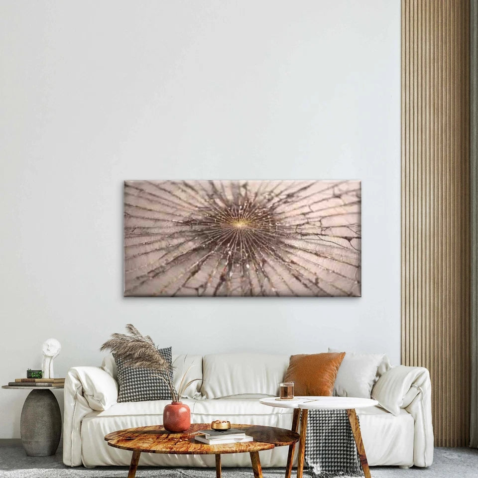 Mysterious Spider Web Wall Art Canvas Office Home Room Framed 120x60cm - Bella Home Decor