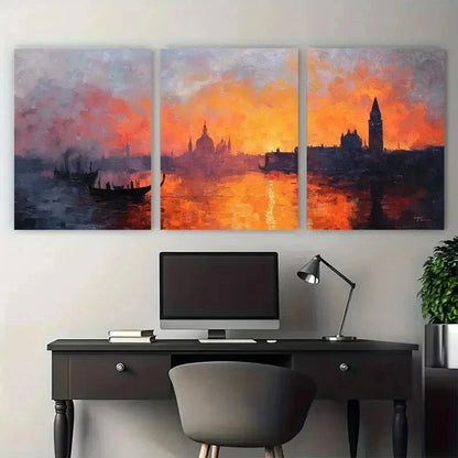 3pcs Vintage Signed Barbara Meade Peerag Perfect Wall Art Set Canvas Framed 50x70cm - High Quality Print 100% Australian Made Wall Canvas Ready to Hang