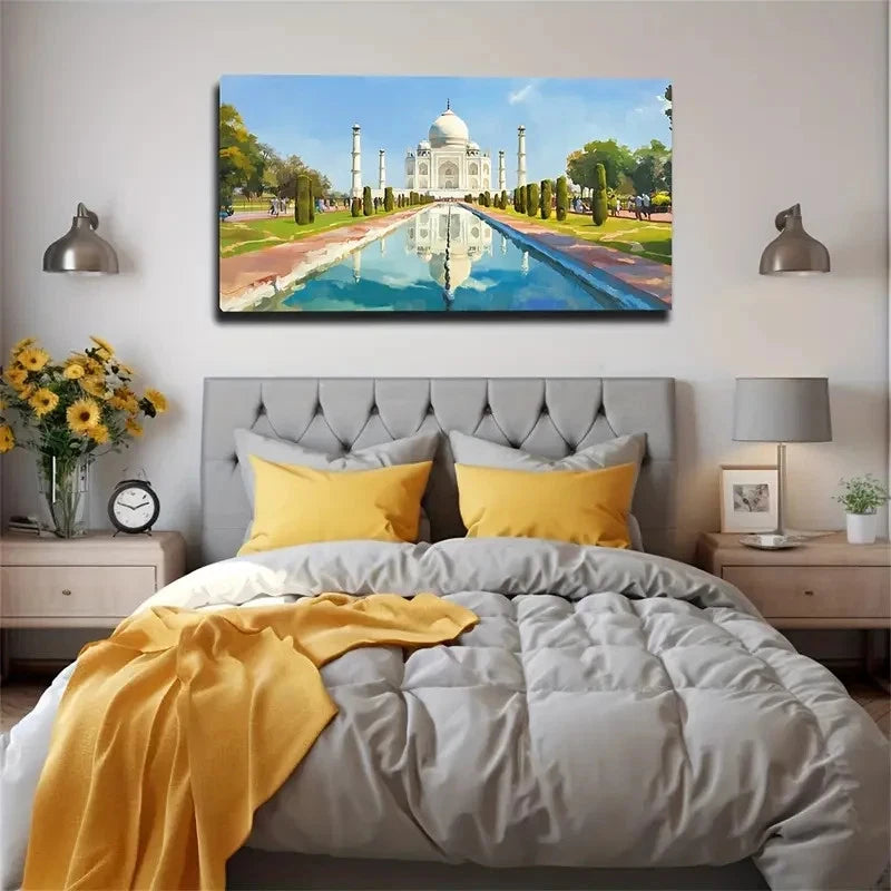 Tourist Attraction Nice Wall Art Canvas Office Home Room Framed 120x60cm