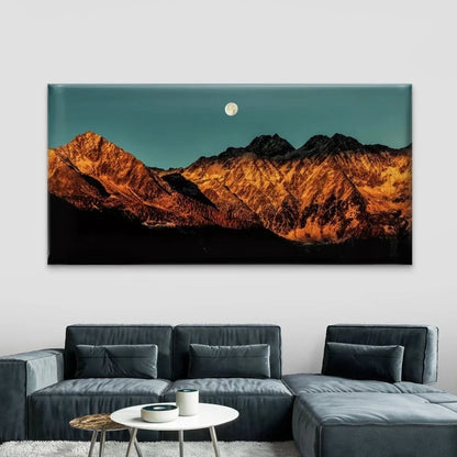 Landscape with Vibrant Mountain Wall Art Canvas Office Home Room Framed 120x60cm