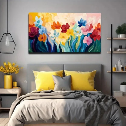 Swaying Flowers Are Suitable Wall Art Canvas Office Home Room Framed 120x60cm
