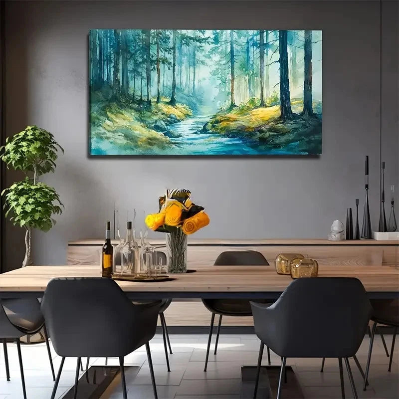 Modern Bohemian Style Solid Wall Art Canvas Office Home Room Framed 120x60cm