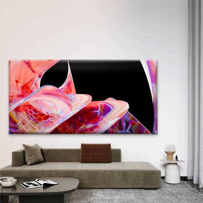 Abstract Glass Art Backdrop Wall Art Canvas Office Home Room Framed 120x60cm