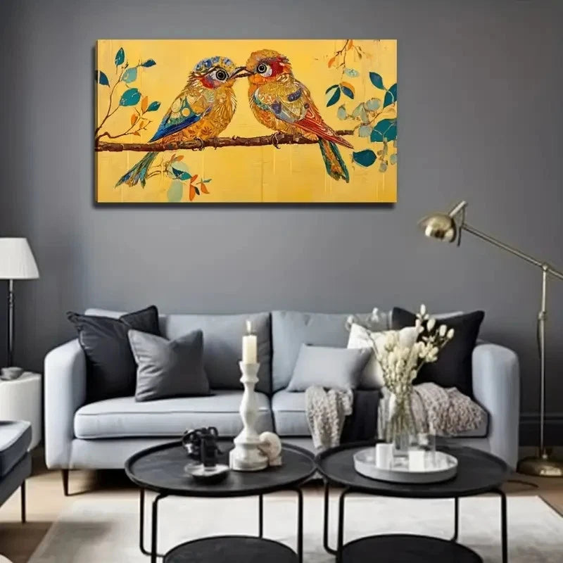 Mural Artistic Painting Bring Wall Art Canvas Office Home Room Framed 120x60cm