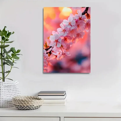 Beautiful Beautiful Cherry Blossoms Suitable 40x60cm Metal Print Ready to Hang