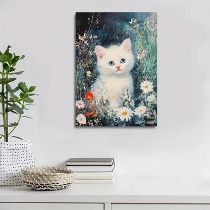 Beautiful Adorable Ragdoll Kitten Painting  40x60cm Metal Print Ready to Hang