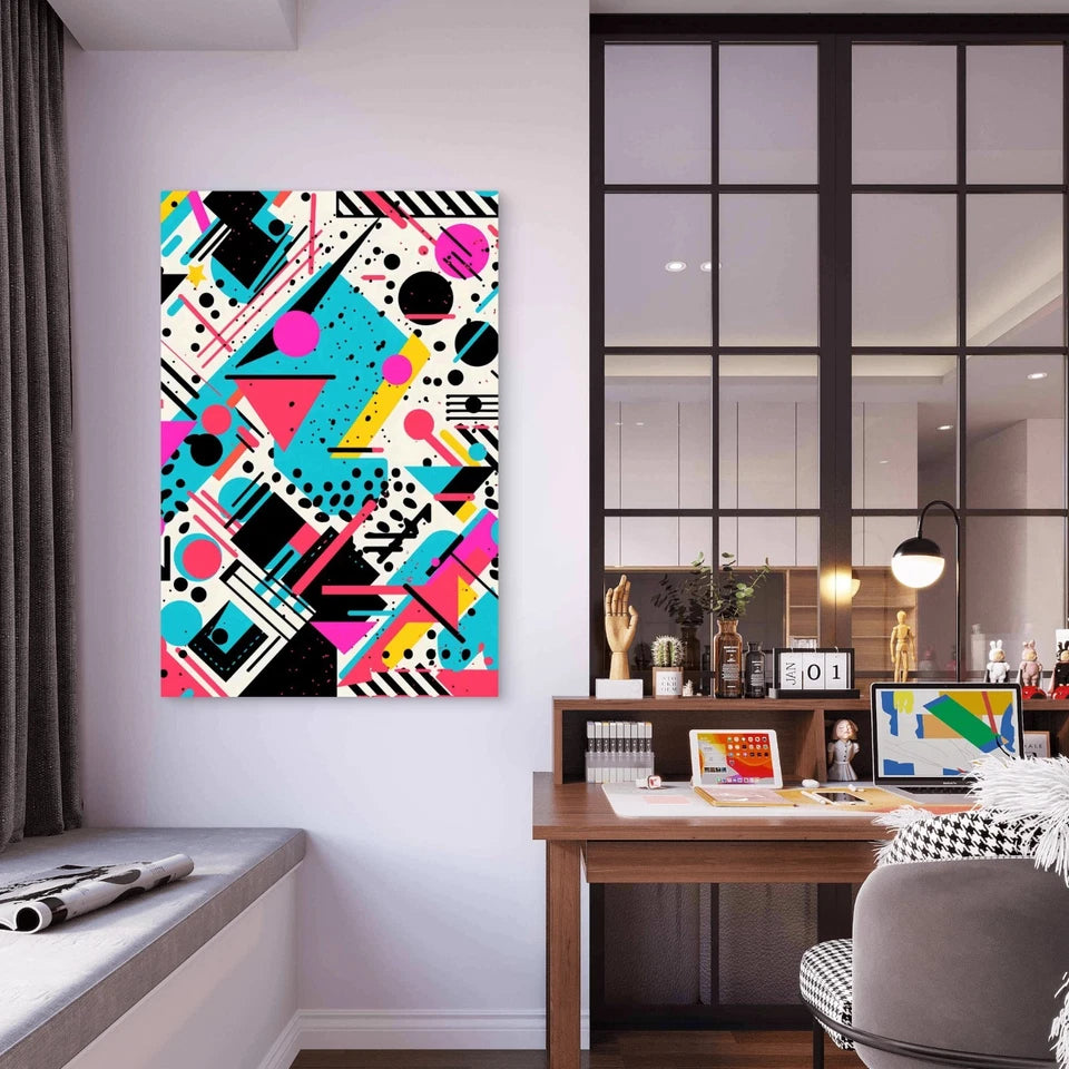 Abstract Seamless Pattern Design 60x90cm Metal Print Ready to Hang