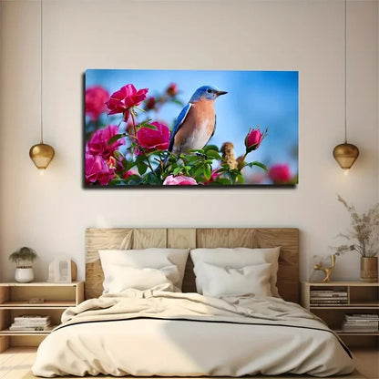 Vibrant Nature Scene Wall Art Canvas Office Home Room Framed 120x60cm