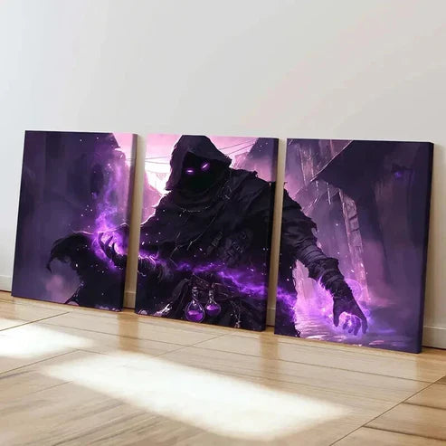 3pcs Anime Art Demon Grim Reaper Modern Wall Art Canvas Unframed - High Quality Print 100% Australian Made Wall Canvas - Bella Home Decor