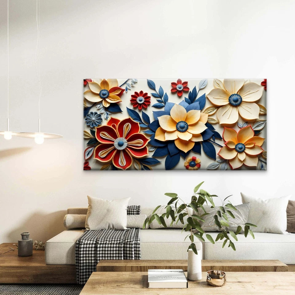 Footwear Fashion And Flowers Wall Art Canvas Office Home Room Framed 120x60cm - Bella Home Decor