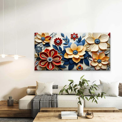 Footwear Fashion And Flowers Wall Art Canvas Office Home Room Framed 120x60cm - Bella Home Decor