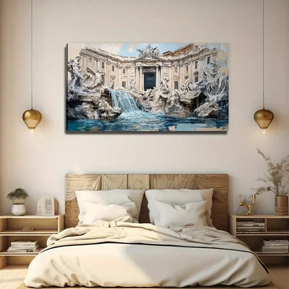 Italy Attractions interior Wall Art Canvas Office Home Room Framed 120x60cm