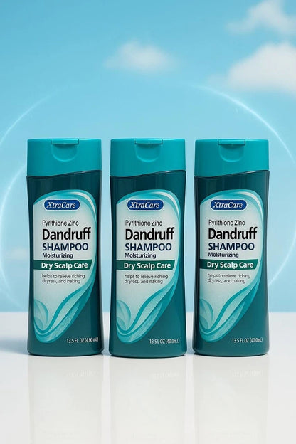 3x XtraCare Dandruff Shampoo 400ml – Dry Scalp Moisturising Soothes itching