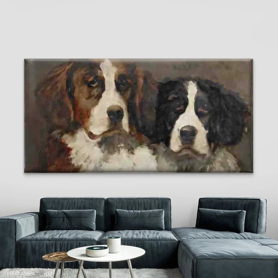 Bernese Mountain Dog Wall Art Canvas Office Home Room Framed 120x60cm
