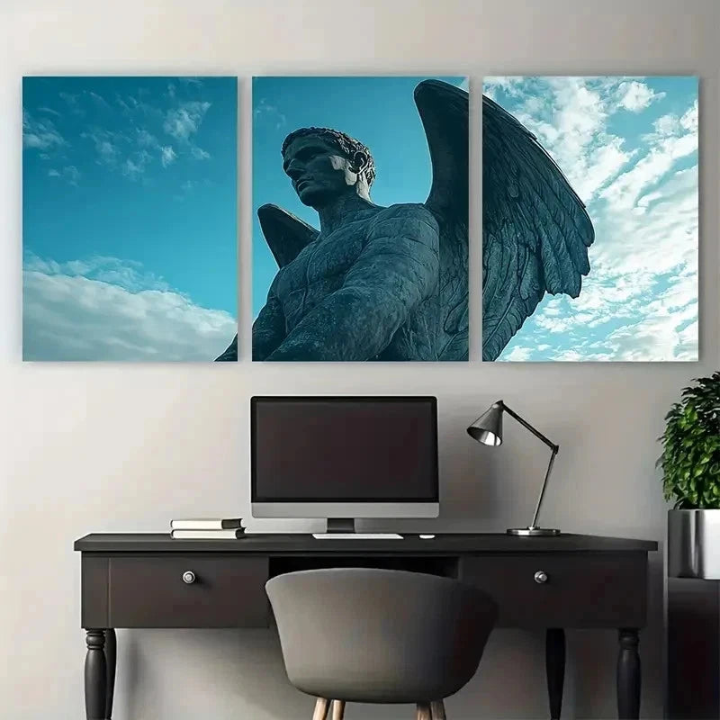 3pcs Gates Head & Tyne and Wear Décor Perfect Wall Art Set Canvas Framed 50x70cm - High Quality Print 100% Australian Made Wall Canvas Ready to Hang - Bella Home Decor