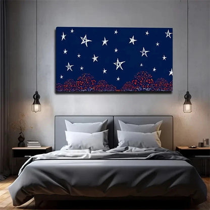 Attractive Night Sky Wall Art Canvas Office Home Room Framed 120x60cm