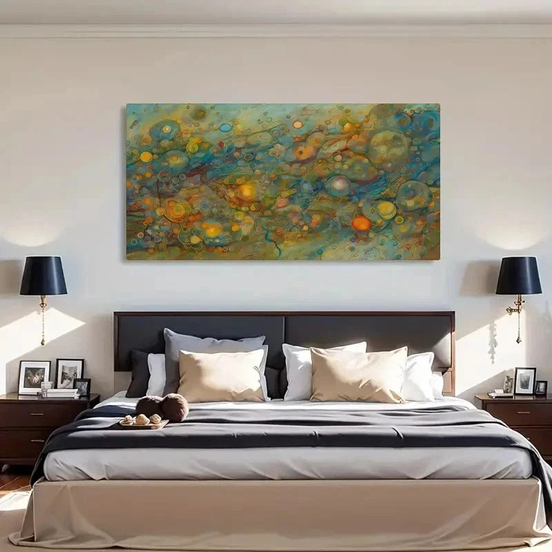Abstract Colorful Modern Wall Art Canvas Office Home Room Framed 120x60cm