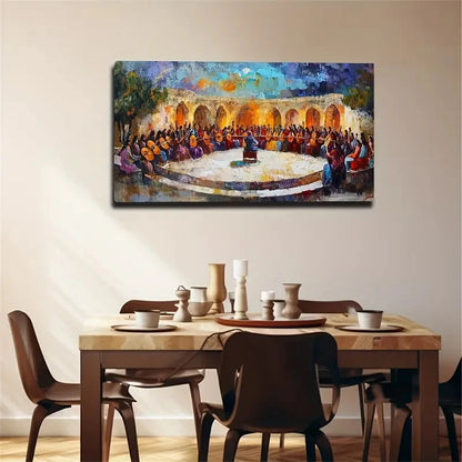 Artistic Expression Performing Wall Art Canvas Office Home Room Framed 120x60cm
