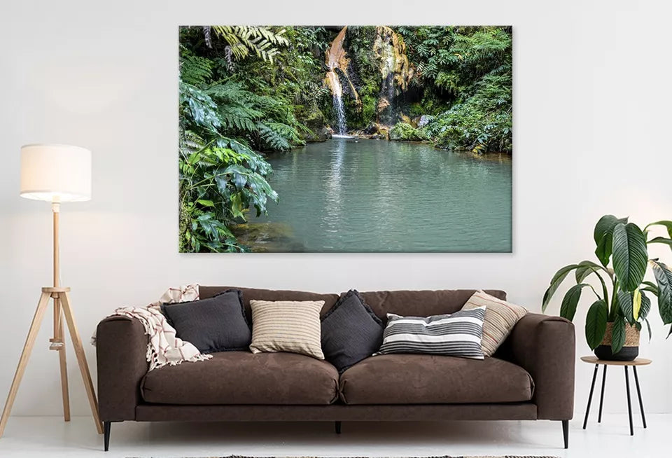 Small Waterfall In Santiago Wall Art Decor 100% Australian Made - Bella Home Decor