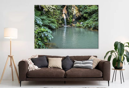 Small Waterfall In Santiago Wall Art Decor 100% Australian Made - Bella Home Decor