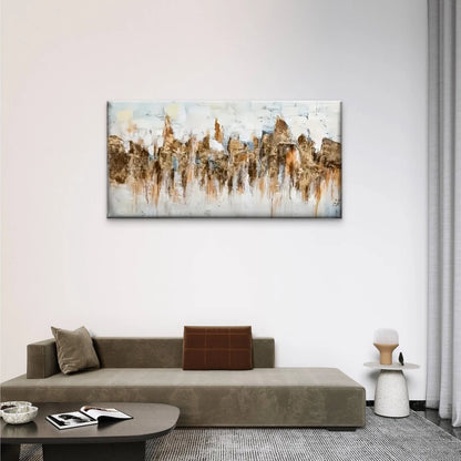 Urban Landscape Abstract Wall Art Canvas Office Home Room Framed 120x60cm