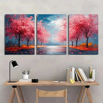 3pcs Abstract Blossom Trees Floral Perfect Wall Art Set Canvas Framed 40x60cm - High Quality Print 100% Australian Made Wall Canvas Ready to Hang - Bella Home Decor