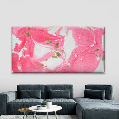 Pink Abstract Watercolor Wall Art Canvas Office Home Room Framed 120x60cm