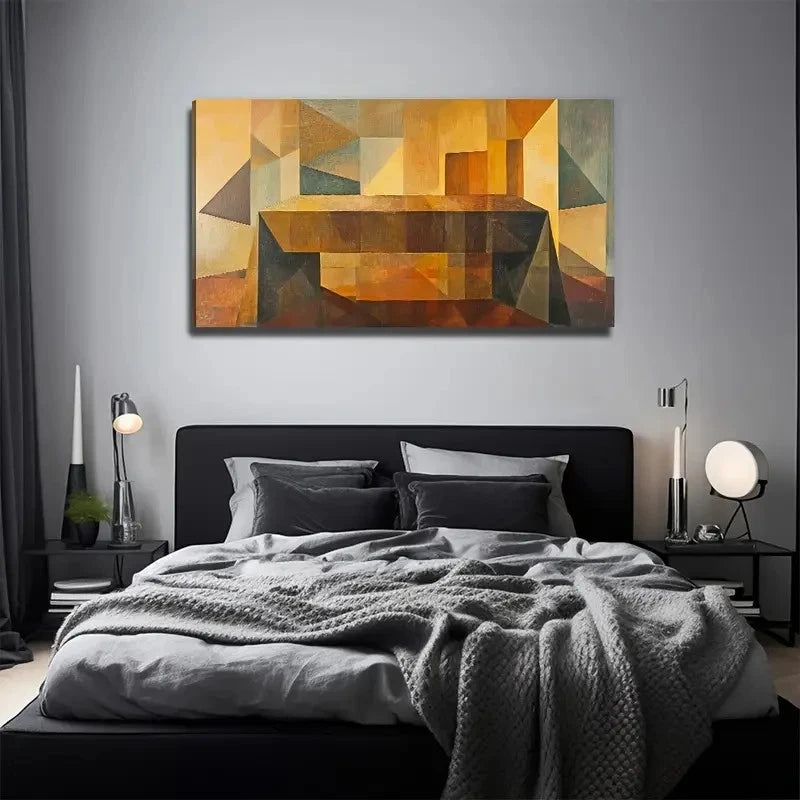 An Interesting Table Wall Art Canvas Office Home Room Framed 120x60cm