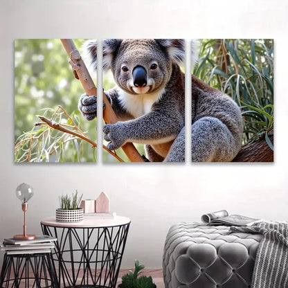 3pcs Cute Koala, in Australia      Wall Art Set Canvas Framed 60x90cm - High Quality Print 100% Australian Made Wall Canvas Ready to Hang - Bella Home Decor