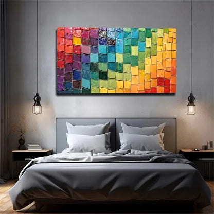 The Rich And Diverse Colors Wall Art Canvas Office Home Room Framed 120x60cm - Bella Home Decor