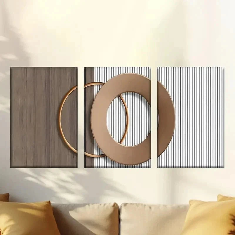 3pcs Wooden Door Handle Wall Art Set Canvas Framed 40x60cm - High Quality Print 100% Australian Made Wall Canvas Ready to Hang