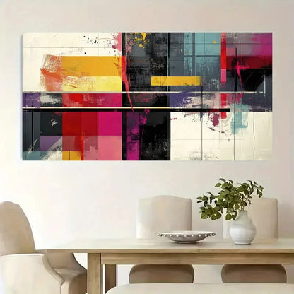Abstract Acrylic Vibrant Color Wall Art Canvas Office Home Room Framed 120x60cm