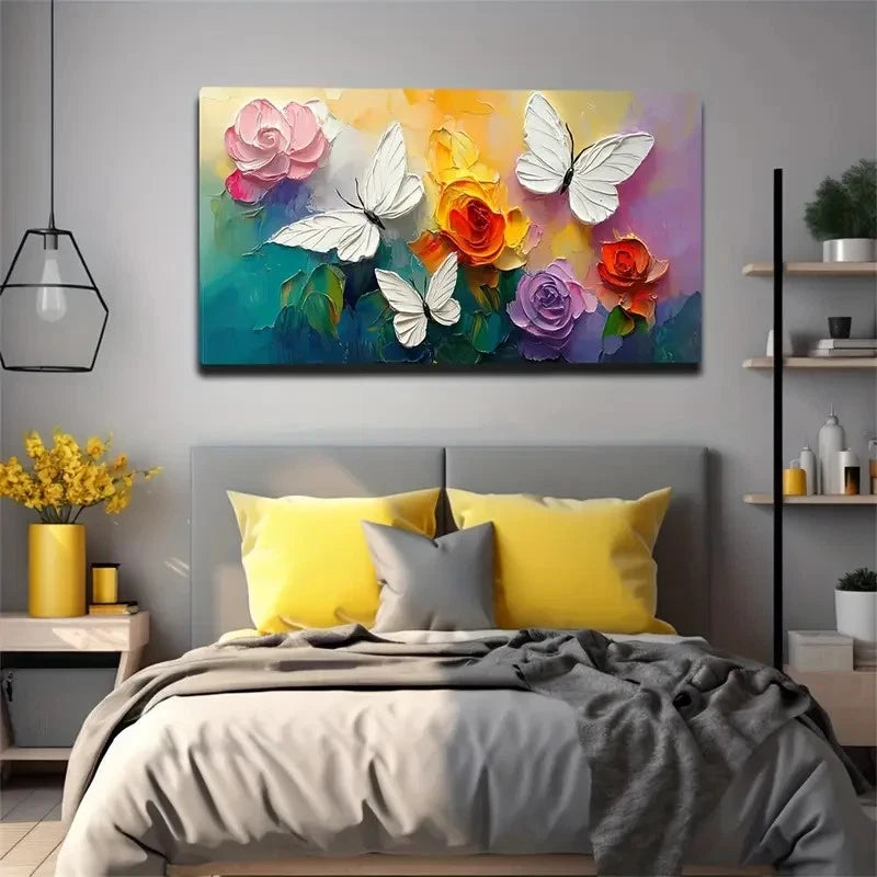 Layers Of Petals Creative Wall Art Canvas Office Home Room Framed 120x60cm